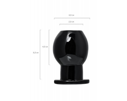 Анальная втулка TOYFA Basic S, TPE, чёрный, 6 см