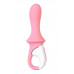 Вибратор с расширением Satisfyer Air Pump Booty 5+ Connect App, силикон, розовый, 15 см