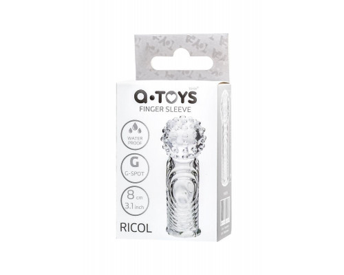 Насадка на палец A-Toys by TOYFA Ricol, ТРЕ, прозрачный, 8 см