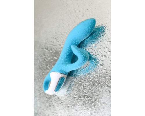 Нереалистичный вибратор Satisfyer Embrace me, силикон, бирюзовый, 22,5 см