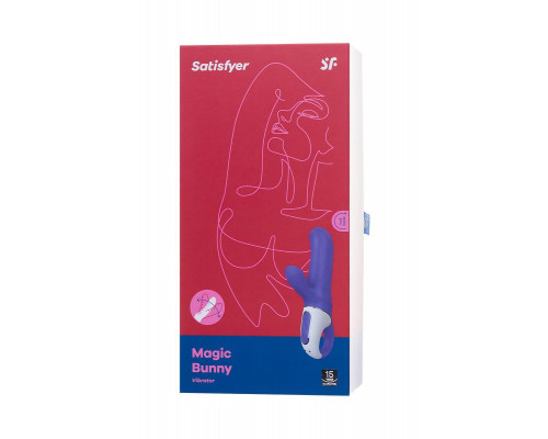 Нереалистичный вибратор Satisfyer Vibes Magic Bunny, силикон, фиолетовый, 17,7 см.