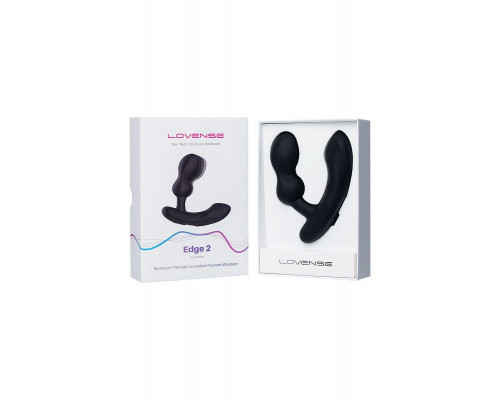 Стимулятор простаты LOVENSE Edge 2, силикон, черный, 12,4 см