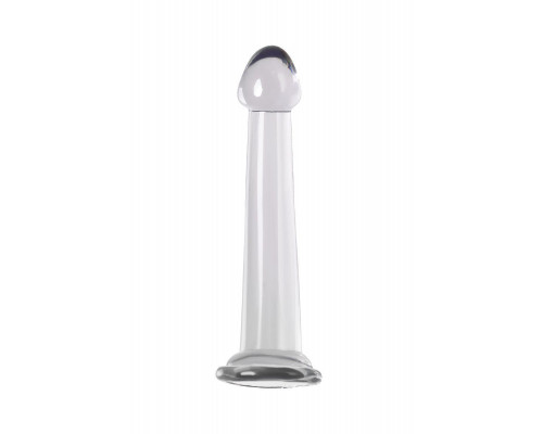 Нереалистичный фаллоимитатор TOYFA Basic Jelly Dildo S, TPE, прозрачный, 15,5 см