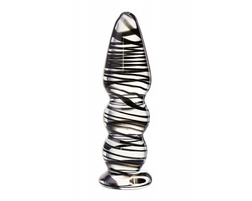 Анальная втулка Sexus Glass, стекло, прозрачный, 13 см, Ø 3,5 см