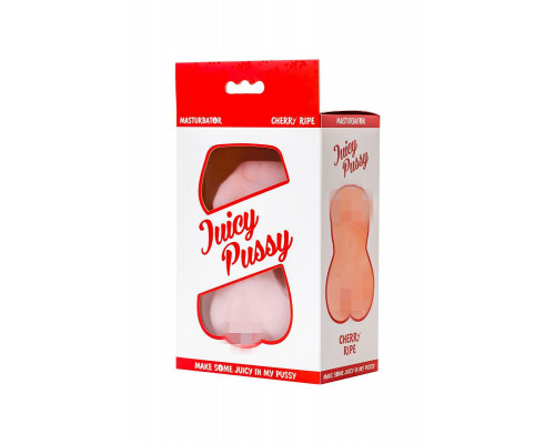 Мастурбатор реалистичный Juicy Pussy by TOYFA Cherry Ripe, SoftSkin, телесный, 15см