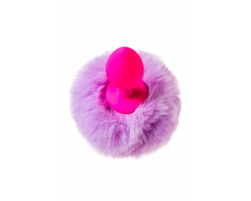 Анальная втулка с хвостом ToDo by Toyfa Sweet bunny, силикон, розовая, 13 см, Ø 2,8 см, 44 г
