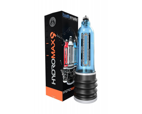 Гидропомпа Bathmate HYDROMAX9, ABS пластик, голубая, 32,5 см (аналог Hydromax X40)