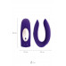 Вибромассажер для пар Satisfyer Double Plus Remote с пультом ДУ, силикон, фиолетовый, 8,8 см