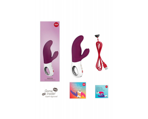 Вибратор Fun Factory MiSS BI, силикон, красный, 17 см