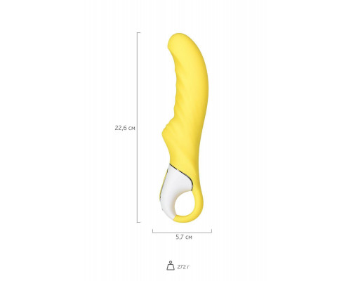 Нереалистичный вибратор Satisfyer Vibes Yummy Sunshine, силикон, желтый, 22,5 см.