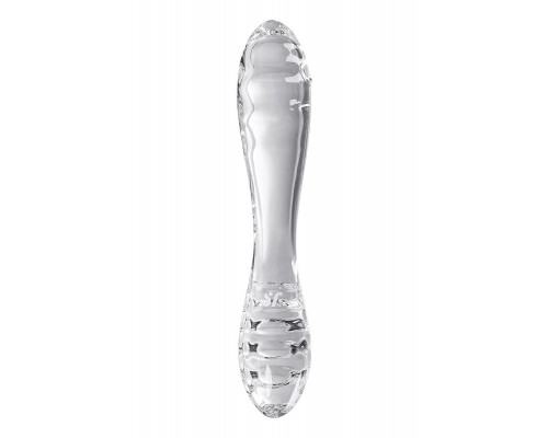 Двусторонний фаллоимитатор Satisfyer Dazzling Crystal 1, стекло, прозрачный, 18,5 см