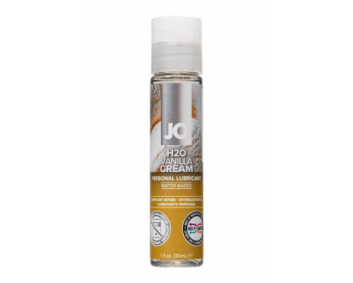 Съедобный лубрикант со вкусом ванили JO H2O Vanilla Cream, 30 мл