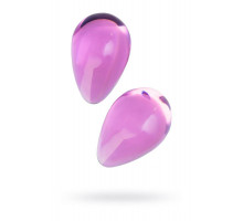 Вагинальные шарики Sexus Glass, стекло, розовые, Ø 2,7 см