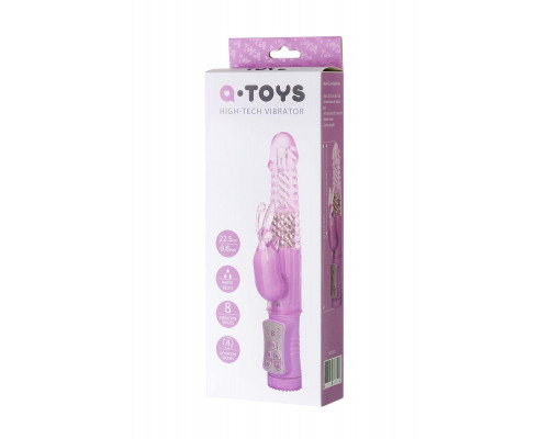 Вибратор с клиторальным стимулятором A-Toys by TOYFA High-Tech fantasy, TPE, фиолетовый, 22, 5 см