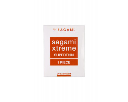 Презервативы Sagami,xtreme superthin 0,04 , латекс, 18,5 см, 5,2 см, 1 шт.