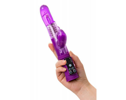 Вибратор с клиторальным стимулятором A-Toys by TOYFA High-Tech fantasy, TPR, фиолетовый, 22,5 см