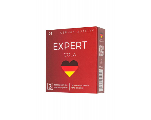 Презервативы EXPERT Cola Germany 3 шт. (аромат Колы)