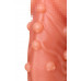 Насадка реалистичная KOKOS PENIS SLEEVE с дополнительной стимуляцией, TPE, телесная, 16.5 см