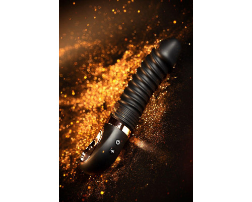 Нереалистичный вибратор WANAME D-SPLASH HURRICANE, силикон, черный, 22,5 см