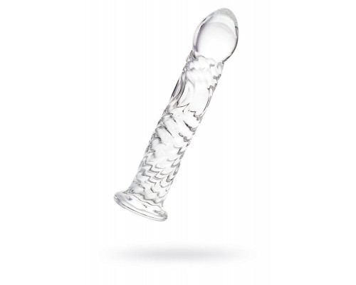 Нереалистичный фаллоимитатор Sexus Glass, стекло, прозрачный, 16,5 см