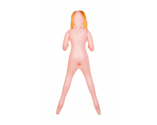 Кукла надувная Dolls-X by TOYFA Olivia, рыжая, с тремя отверстиями, кибер вставка: вагина-анус