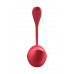 Виброяйцо Satisfyer Shiny Petal Connect App с пультом ДУ, красный, 7,5 см