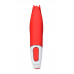 Нереалистичный вибратор Satisfyer Vibes Power Flower, силикон, красный, 18,8 см.
