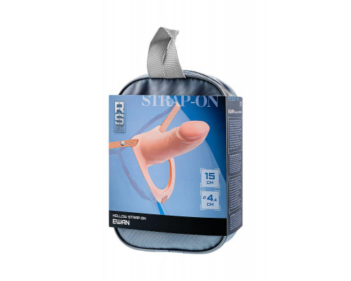 Фаллопротез RealStick Strap-On Ewan, TPE, телесный, 15 см
