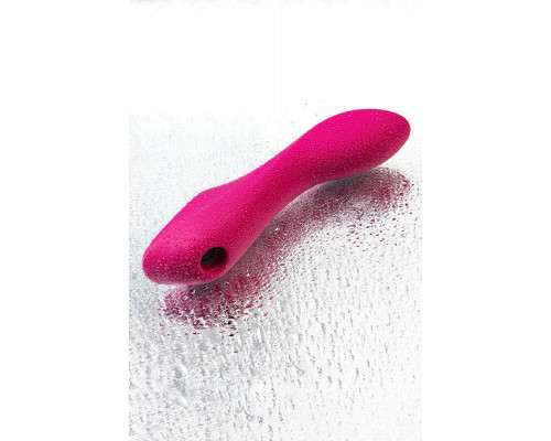Вакуумный стимулятор клитора с вибрацией Satisfyer Curvy Trinity 3, красный, 17,7 см