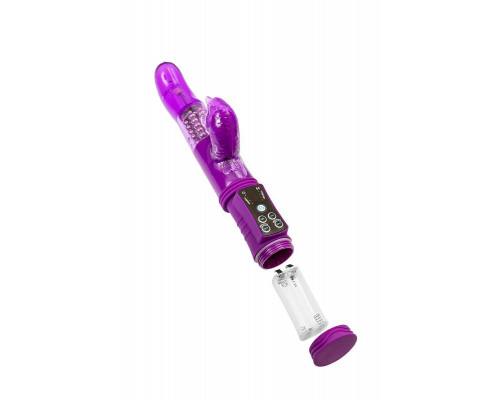 Вибратор с клиторальным стимулятором A-Toys by TOYFA High-Tech fantasy, TPR, фиолетовый, 22,5 см