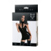 Платье с чокером Glossy Ivy из материала Wetlook, черное, XL