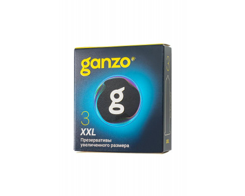 Презервативы  GANZO XXL увеличенные, латекс, 19 см, 5,5 см, 3 шт.