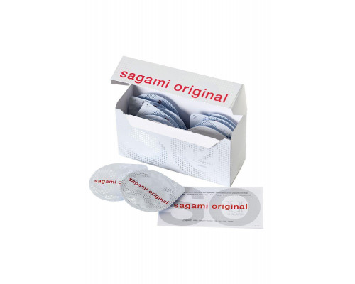Презервативы Sagami, original 0.02, полиуретан, 19 см, 5,8 см, 12 шт.