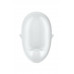 Вакуум-волновой стимулятор клитора с вибрацией Satisfyer Cutie Ghost, силикон, белый, 9,1 см