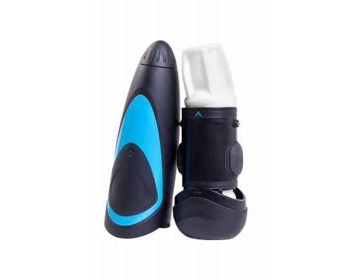 Мастурбатор нереалистичный Satisfyer Men, силикон, чёрный, 25,5 см.