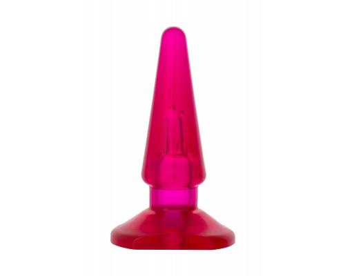 Анальная втулка TOYFA Basic, PVC, розовый, 9,5 см