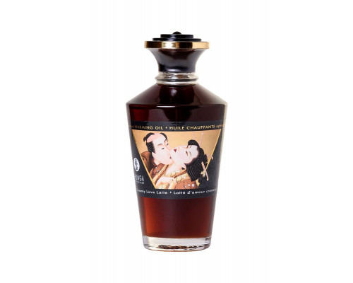 Масло массажное для тела Shunga «Любовный крем латте» (Creamy Love Latte), разогревающее, 100 мл.