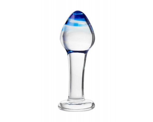 Анальная втулка Sexus Glass, стекло, прозрачная, 11,5 см, Ø 4 см