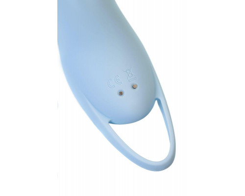 Вакуум-волновой стимулятор клитора с вибрацией Satisfyer Pocket Pro 1, силикон, голубой, 13,9 см