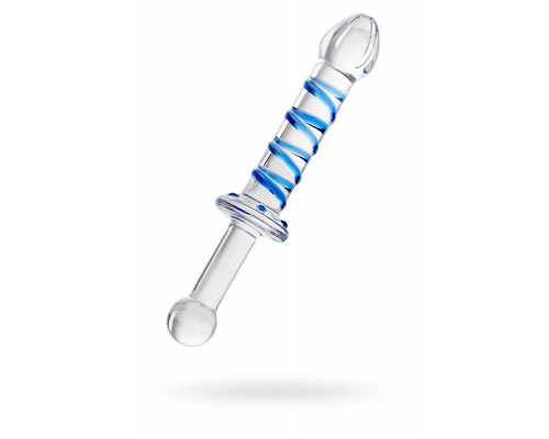 Двусторонний фаллоимитатор Sexus Glass, стекло, прозрачный, 22,5 см