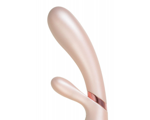 Вибратор Satisfyer Hot Lover Connect App с клиторальным стимулятором, золотистый, 20,4 см