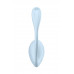 Виброяйцо Satisfyer Smooth Petal Connect App, голубое, 6,5 см