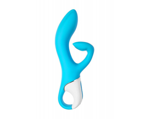 Нереалистичный вибратор Satisfyer Embrace me, силикон, бирюзовый, 22,5 см