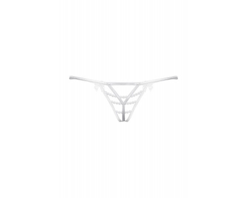 Стринги открытые с бусинами SoftLine Collection, белый, S/L