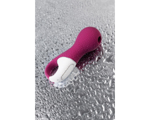 Вакуум-волновой стимулятор клитора с вибрацией Satisfyer Lucky Libra, силикон, бордовый, 15,7 см