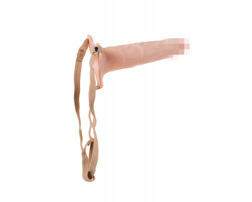 Фаллопротез LoveToy поясной, телесный, 18,5 см