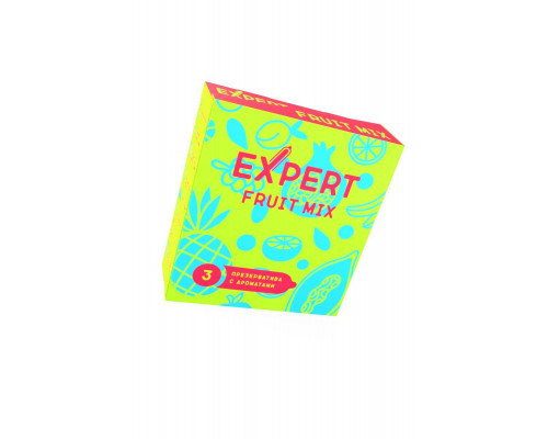 Презервативы EXPERT Fruit Mix,фруктовые ароматизированные , 3 шт