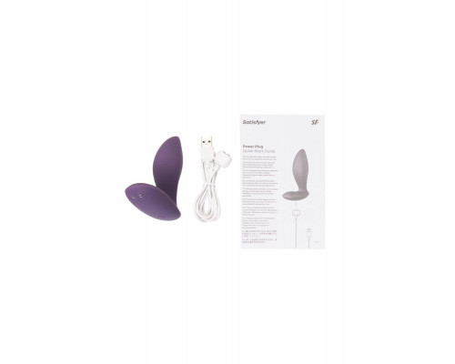 Анальный вибратор Satisfyer Power Plug Connect App, силикон, фиолетовый, 11,3 см