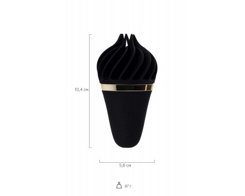 Вибромассажер Satisfyer layons Sweet Treat, силикон, черный, 10,4 см.