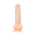 Фаллоимитатор RealStick Silicone Charlie H, сайлекспан, телесный, 18 см